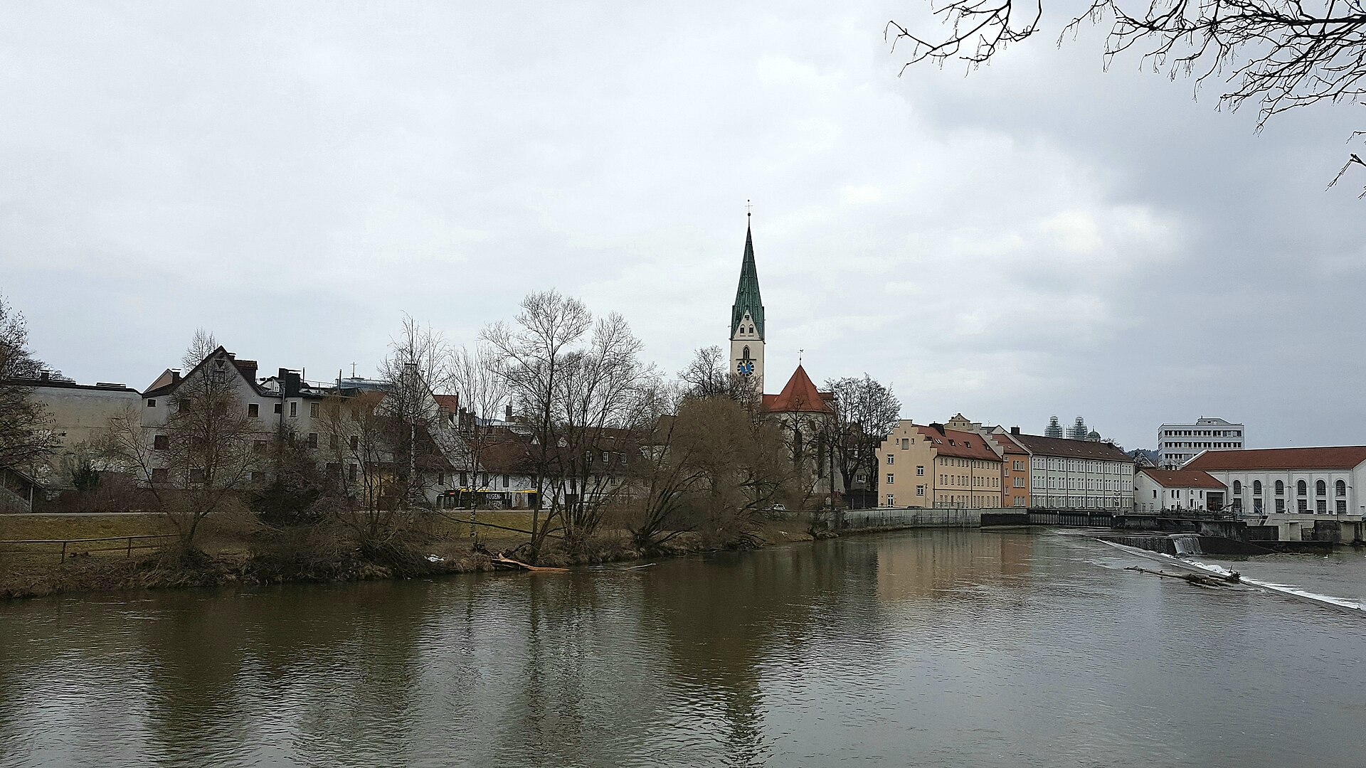 Blick auf die östliche Altstadt von Kempten